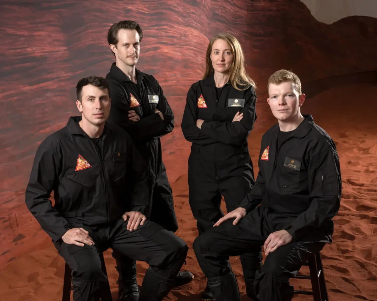 Image accompanying the story: NASA Invites Media to Crew Completion of Yearlong Mars Simulation