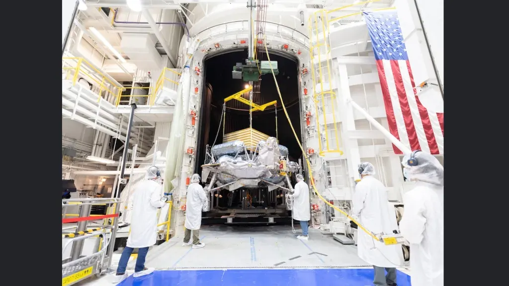 Image accompanying the story: NASA JPL Testing Readies Voyager Technologies Lander for Moon Mission