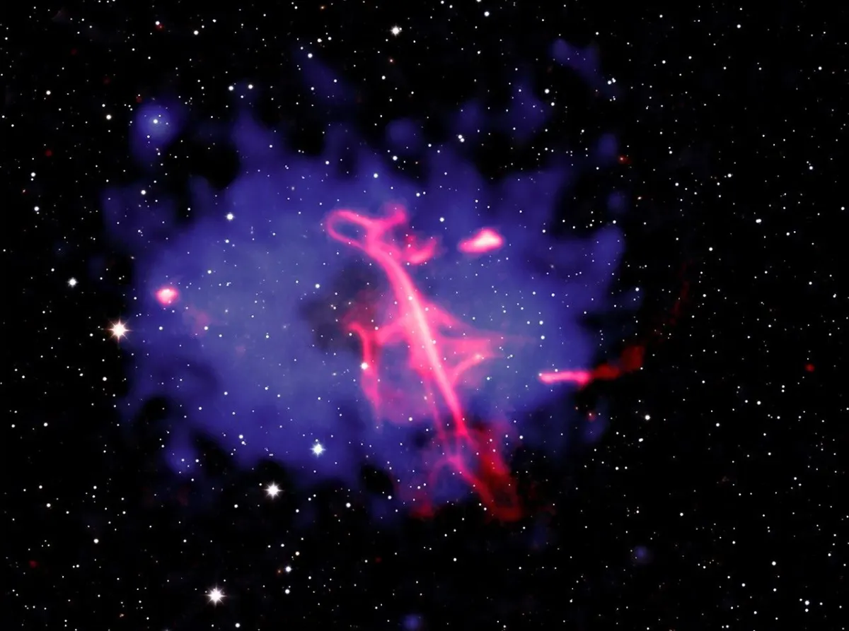 Image accompanying the story: NASA’s Chandra Breaks Down ‘Treble Clef’s’ Galaxy Cluster Collision