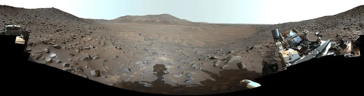 Image accompanying the story: NASA’s Perseverance Views Dust at Neretva Vallis