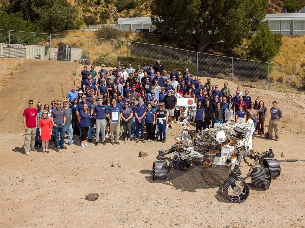 Image accompanying the story: NASA’s Record-Setting Perseverance Rover Team