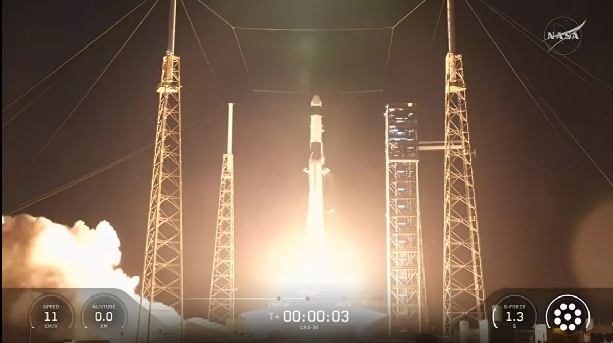 Image accompanying the story: NASA Science, Cargo Launch on 35th SpaceX Resupply Mission to Station