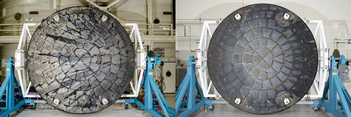 Image accompanying the story: Rigorous Analysis Confirms NASA’s Artemis II Heat Shield Performance