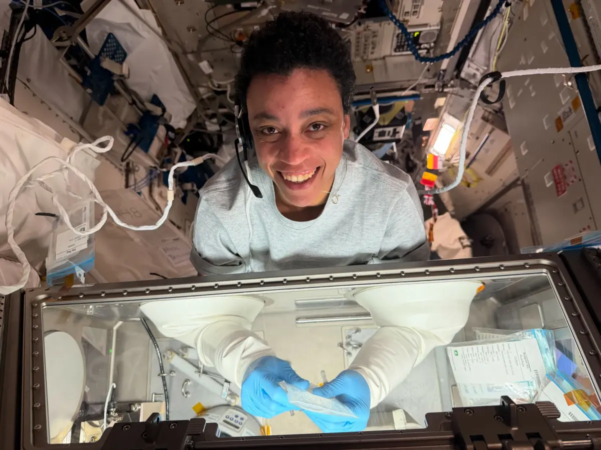 Image accompanying the story: Science on the Space Station with NASA Astronaut Jessica Watkins