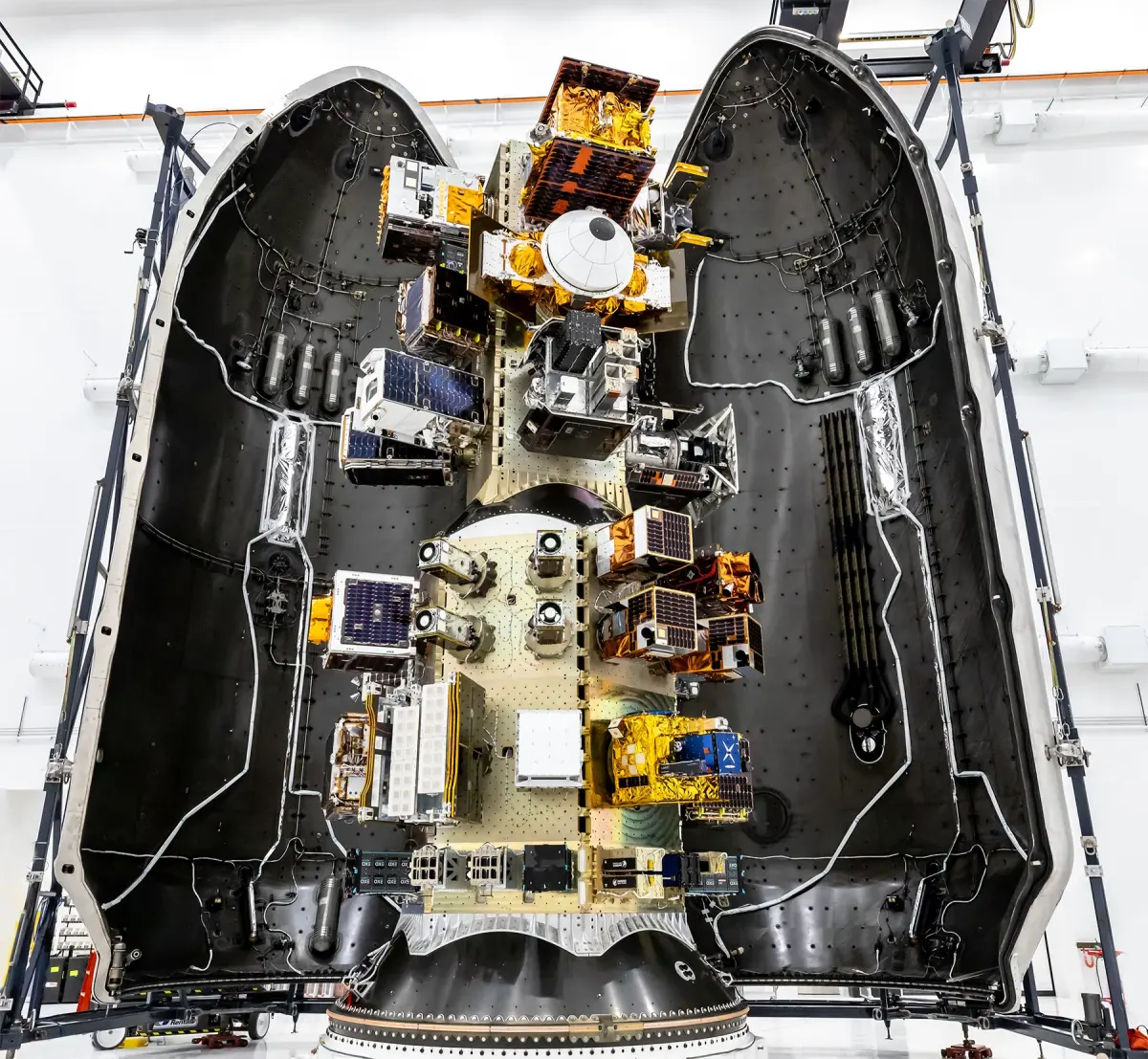 Image accompanying the story: Transporter-18 SmallSats Encapsulation